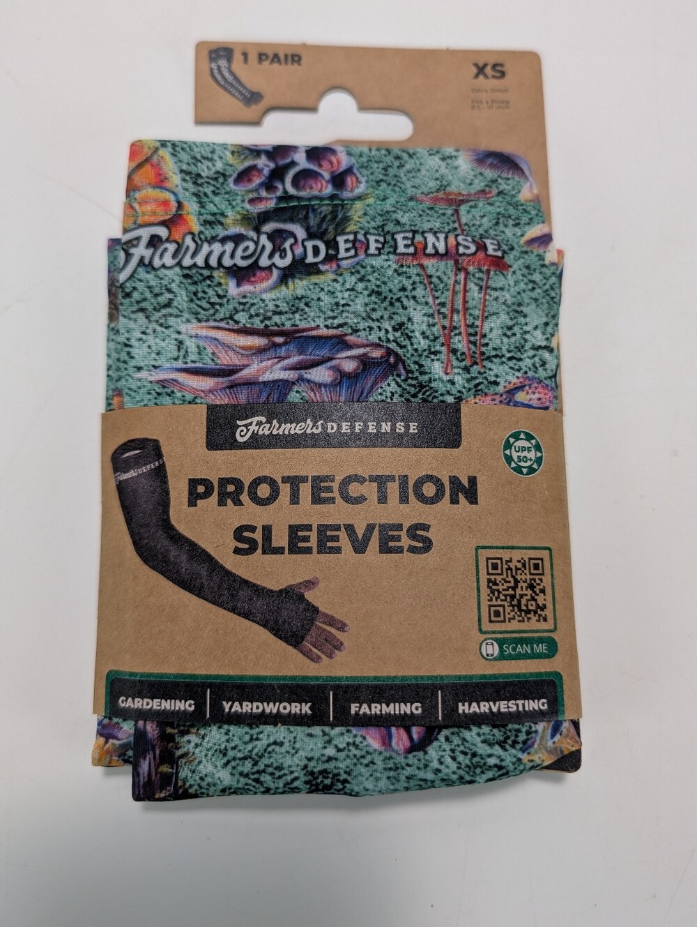 Farmers Defense Protective Gardening / Yardwork Sleeves - Fungi Forager - Green